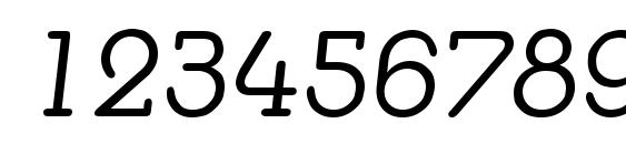 Шрифт Media Italic, Шрифты для цифр и чисел