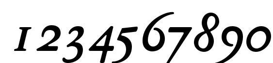 MediaevalSC+OSF Italic Font, Number Fonts