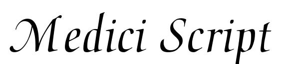 Medici Script font, free Medici Script font, preview Medici Script font