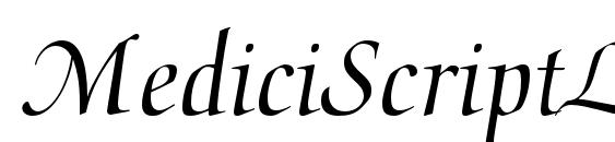 MediciScriptLTStd Font