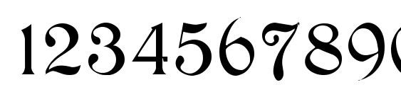 Medieval English Normal Font, Number Fonts