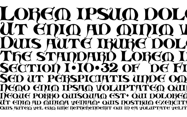 specimens Medieval scribish font, sample Medieval scribish font, an example of writing Medieval scribish font, review Medieval scribish font, preview Medieval scribish font, Medieval scribish font