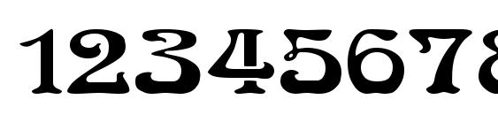 Medusa Regular Font, Number Fonts