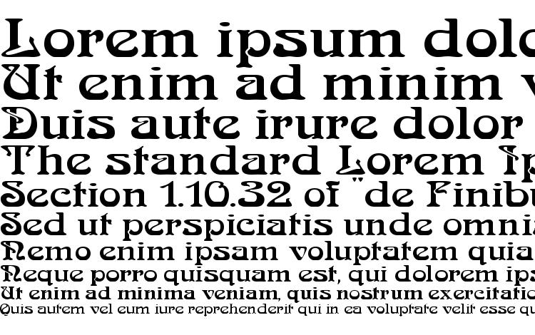specimens Medusa Regular font, sample Medusa Regular font, an example of writing Medusa Regular font, review Medusa Regular font, preview Medusa Regular font, Medusa Regular font