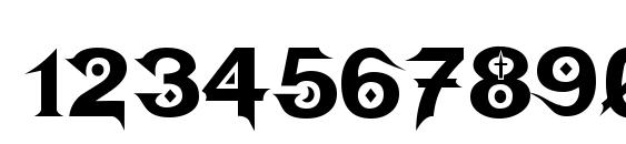 Megadeth Cryptic Font, Number Fonts