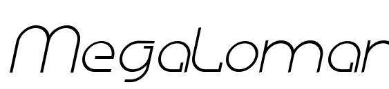 Megalomania italic Font