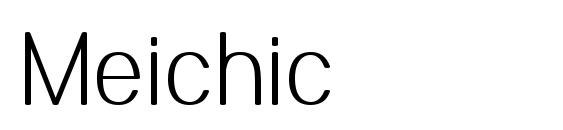 Meichic font, free Meichic font, preview Meichic font