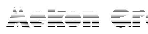 шрифт Mekon Gradient, бесплатный шрифт Mekon Gradient, предварительный просмотр шрифта Mekon Gradient