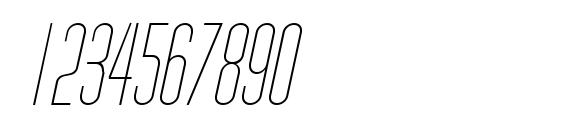 Melanin Italic Font, Number Fonts