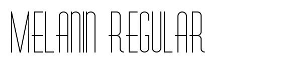 шрифт Melanin Regular, бесплатный шрифт Melanin Regular, предварительный просмотр шрифта Melanin Regular