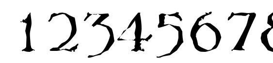 MelbourneRandom Regular Font, Number Fonts