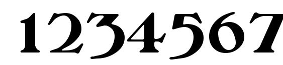 MelbourneSerial Xbold Regular Font, Number Fonts