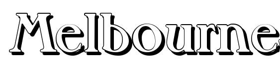 MelbourneShadow Bold font, free MelbourneShadow Bold font, preview MelbourneShadow Bold font