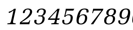 Melior LT Italic Font, Number Fonts