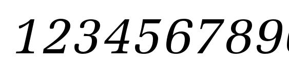 MeliorLTStd Italic Font, Number Fonts