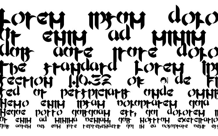 specimens Mellogothic font, sample Mellogothic font, an example of writing Mellogothic font, review Mellogothic font, preview Mellogothic font, Mellogothic font