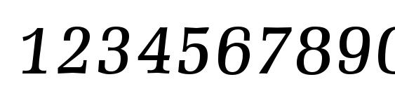 Melmac Italic Font, Number Fonts