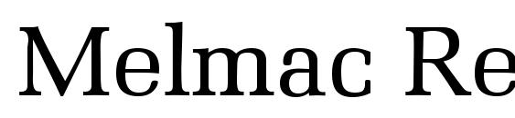 Melmac Regular font, free Melmac Regular font, preview Melmac Regular font