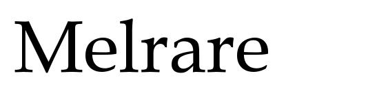 шрифт Melrare, бесплатный шрифт Melrare, предварительный просмотр шрифта Melrare