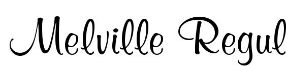 Melville Regular Font
