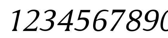 Memento Italic Font, Number Fonts