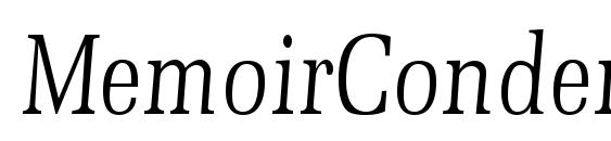 MemoirCondensed Italic Font