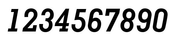 Memphis LT Bold Italic Font, Number Fonts