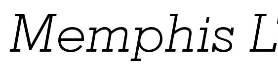 Memphis LT Light Italic Font
