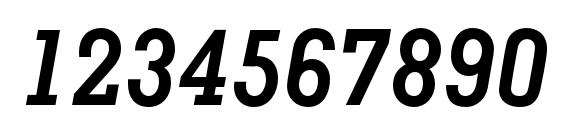 MemphisLTStd BoldItalic Font, Number Fonts