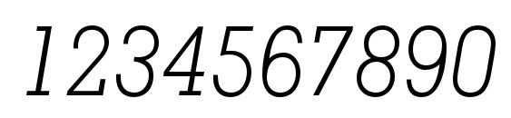 MemphisLTStd LightItalic Font, Number Fonts