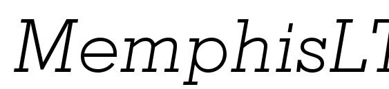 MemphisLTStd LightItalic Font