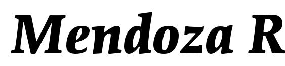Mendoza Roman ITC Bold Italic Font