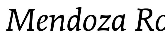 Mendoza Roman ITC Book Italic Font