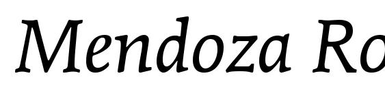 Mendoza Roman OS ITC TT BookIta font, free Mendoza Roman OS ITC TT BookIta font, preview Mendoza Roman OS ITC TT BookIta font