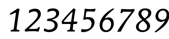 MendozaRomanStd BookItalic Font, Number Fonts