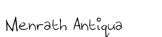 Menrath Antiqua font, free Menrath Antiqua font, preview Menrath Antiqua font