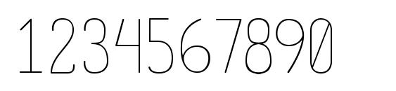 Mensch Thin Font, Number Fonts