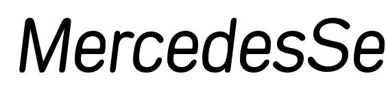 MercedesSerial Light Italic Font