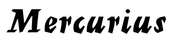 Шрифт Mercurius Script MT Bold