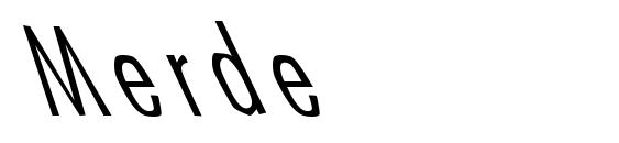 шрифт Merde, бесплатный шрифт Merde, предварительный просмотр шрифта Merde