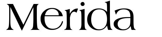 шрифт Merida, бесплатный шрифт Merida, предварительный просмотр шрифта Merida