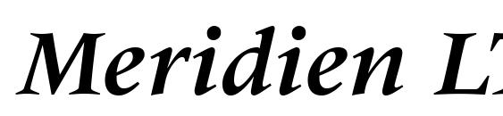 Meridien LT Bold Italic Font