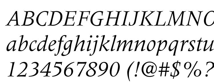 glyphs Meridien LT Italic font, сharacters Meridien LT Italic font, symbols Meridien LT Italic font, character map Meridien LT Italic font, preview Meridien LT Italic font, abc Meridien LT Italic font, Meridien LT Italic font