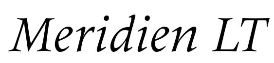 Шрифт Meridien LT Italic