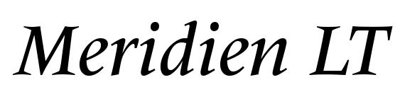 шрифт Meridien LT Medium Italic, бесплатный шрифт Meridien LT Medium Italic, предварительный просмотр шрифта Meridien LT Medium Italic