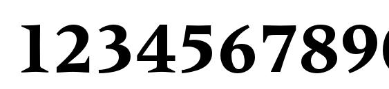 MeridienLTStd Bold Font, Number Fonts