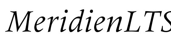Шрифт MeridienLTStd Italic