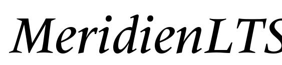 MeridienLTStd MediumItalic Font