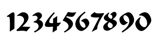 Merlin Font, Number Fonts