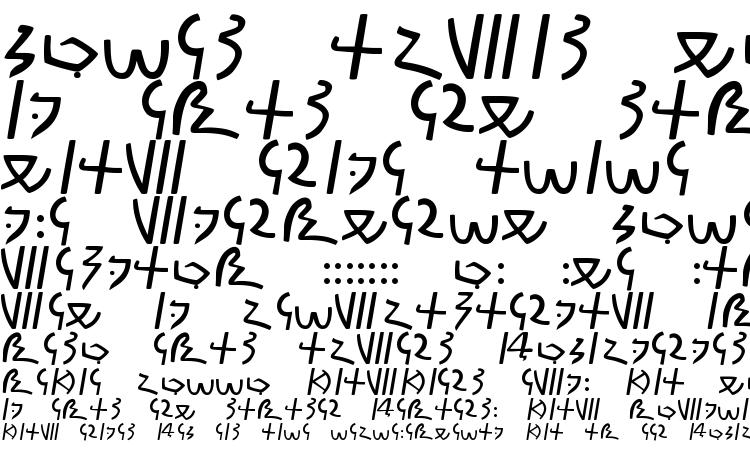 specimens Meroitic demotic font, sample Meroitic demotic font, an example of writing Meroitic demotic font, review Meroitic demotic font, preview Meroitic demotic font, Meroitic demotic font